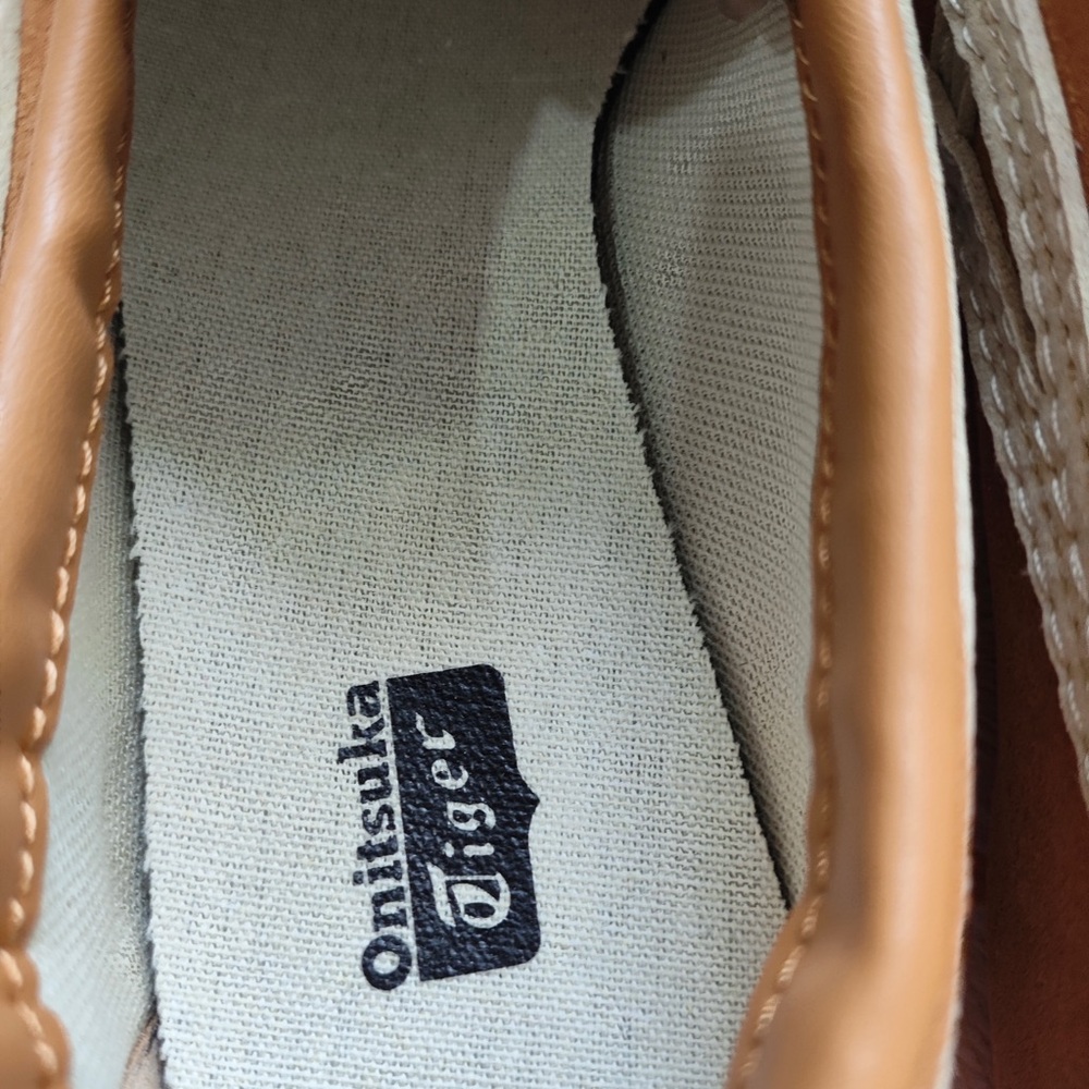 Onitsuka Tiger by Asics Tan and Cream Men's Low-Profile Sneakers - Picture 5 of 6